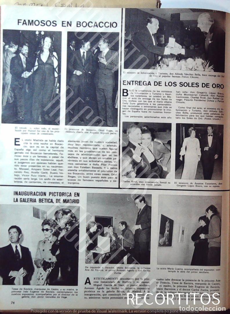 Coleccionismo de Revistas y Peri&oacute;dicos: GALERIA BETICA MADRID MASSIEL CHARLES RIVEL MARIA CUADRA TESSA DE BAVIERA MARQUESA DE CASTRO