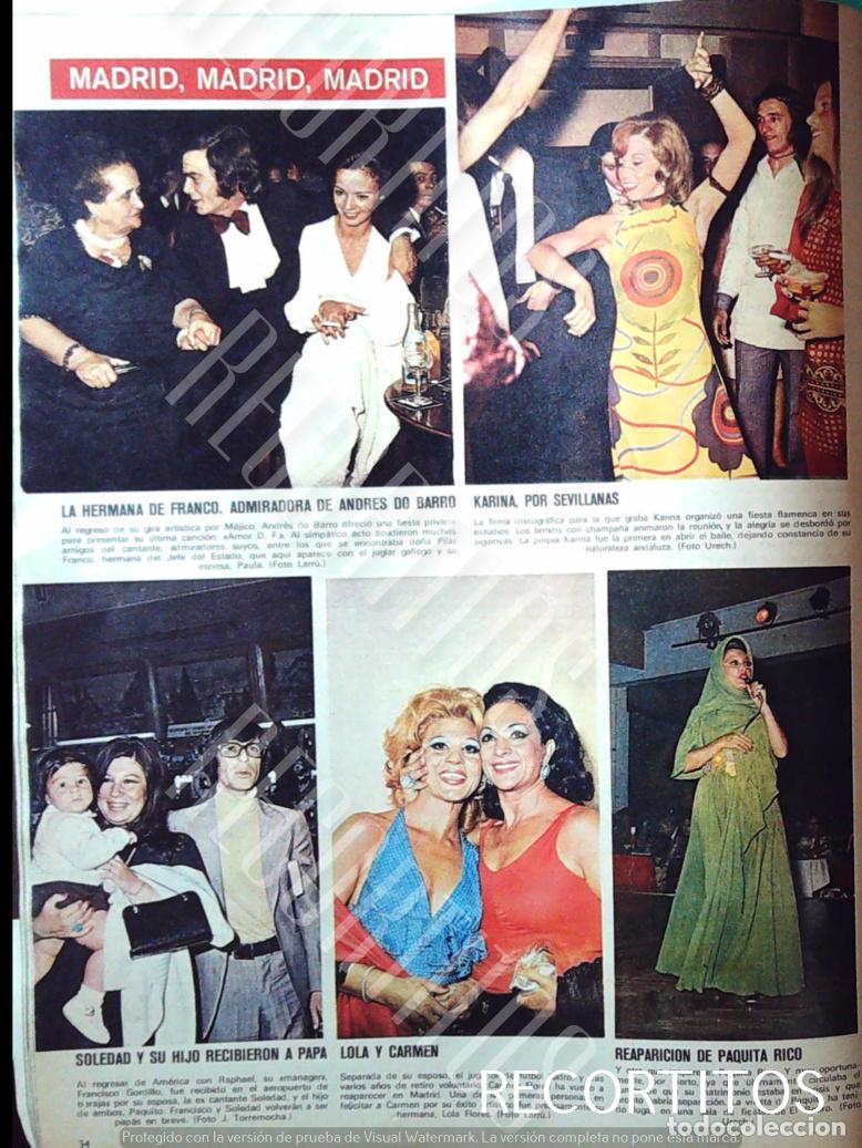 Coleccionismo de revistas y peri&oacute;dicos: LOLA FLORES CARMEN SOLEDAD PAQUIRA RICO LARINA ANDRES DO BARRO