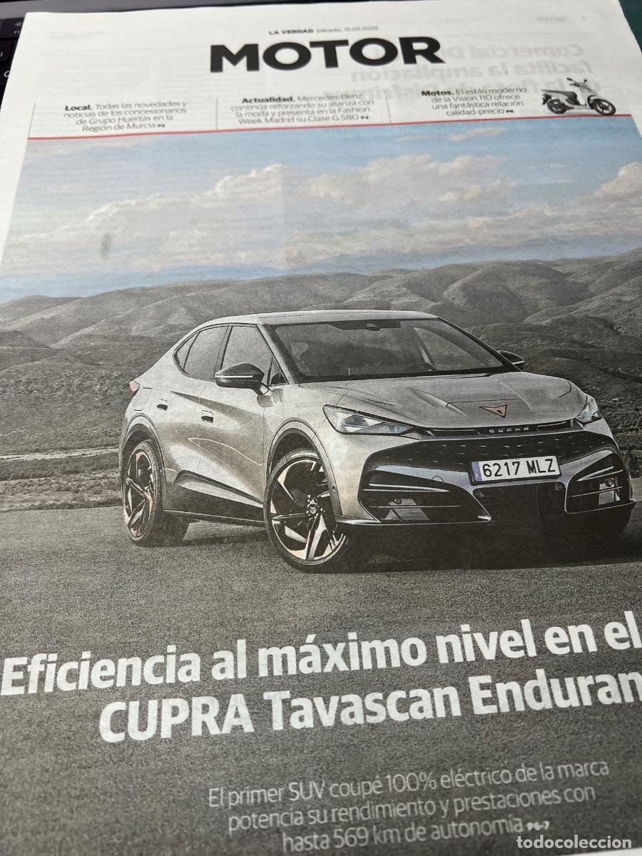 Coleccionismo de revistas y peri&oacute;dicos: SUPLEMENTO MOTOR. Historia autom&oacute;vil. CUPRA TAVASCAN. AUDI Q4. MERCEDES G580. HONDA VISION 110.