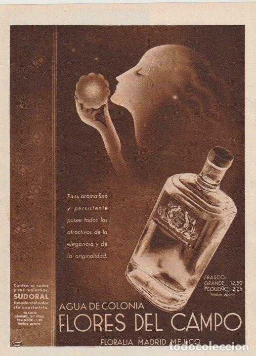 Collection Magazines and Newspapers: Publicidad agua de colonia Flores del Campo -1933