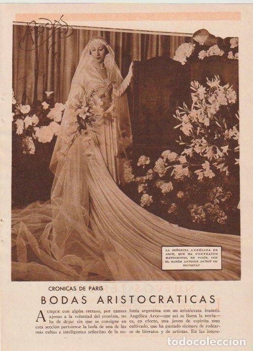 Collection Magazines and Newspapers: Boda Srta. Ang&eacute;lica de Arce &ndash; bar&oacute;n Antoine Duroy de Bruignac - 1933