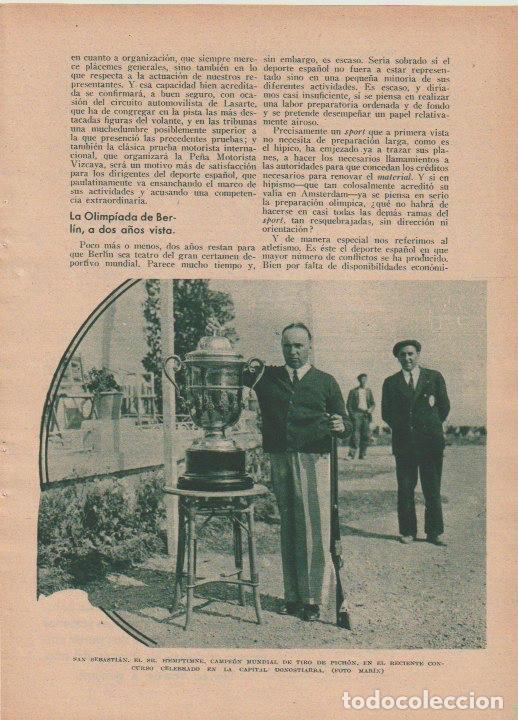 Coleccionismo de Revistas y Peri&oacute;dicos: * DEPORTES * Boxeo: Hilario Mart&iacute;nez, Sabatino; tiro de pich&oacute;n en San Sebasti&aacute;n; Coru&ntilde;a...- 1933