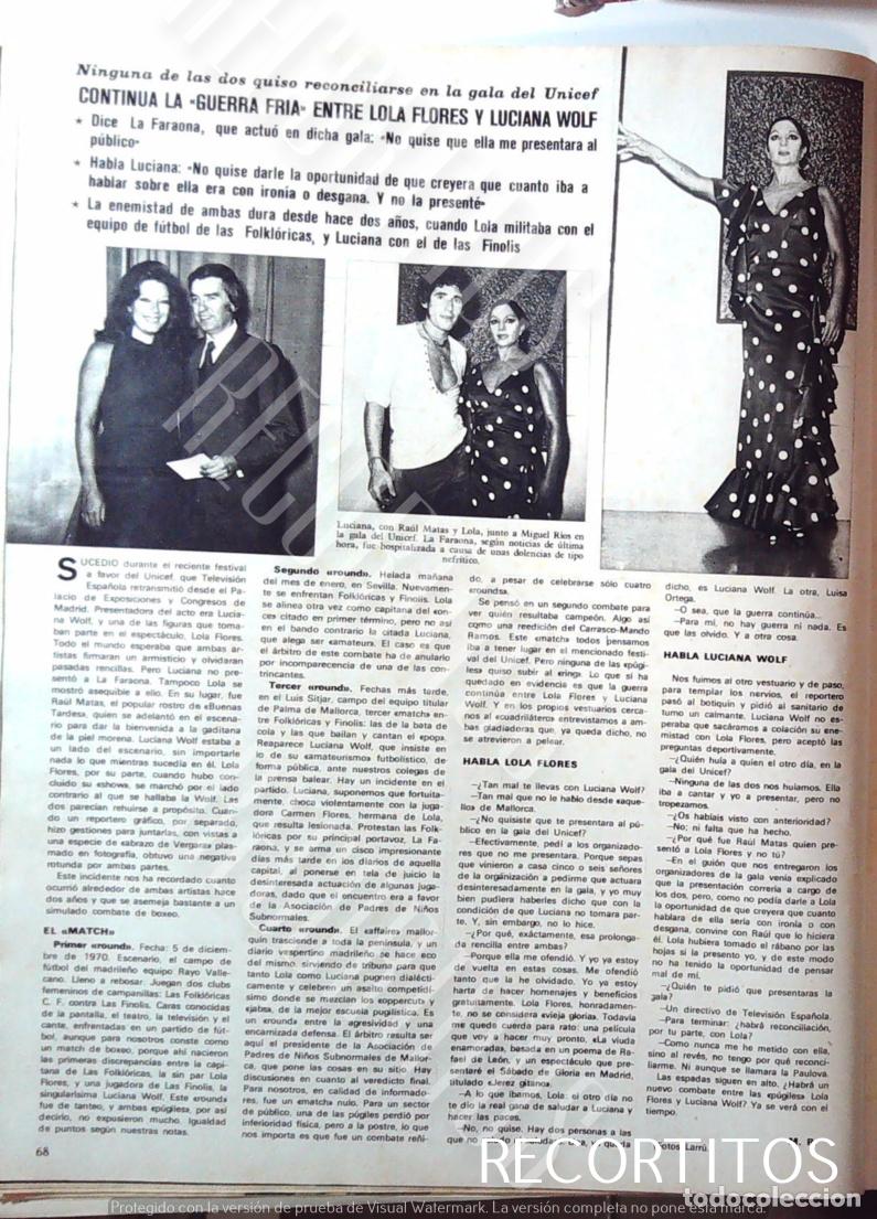 Coleccionismo de revistas y peri&oacute;dicos: LUCIANA WOLF LOLA FLORES GUERRA