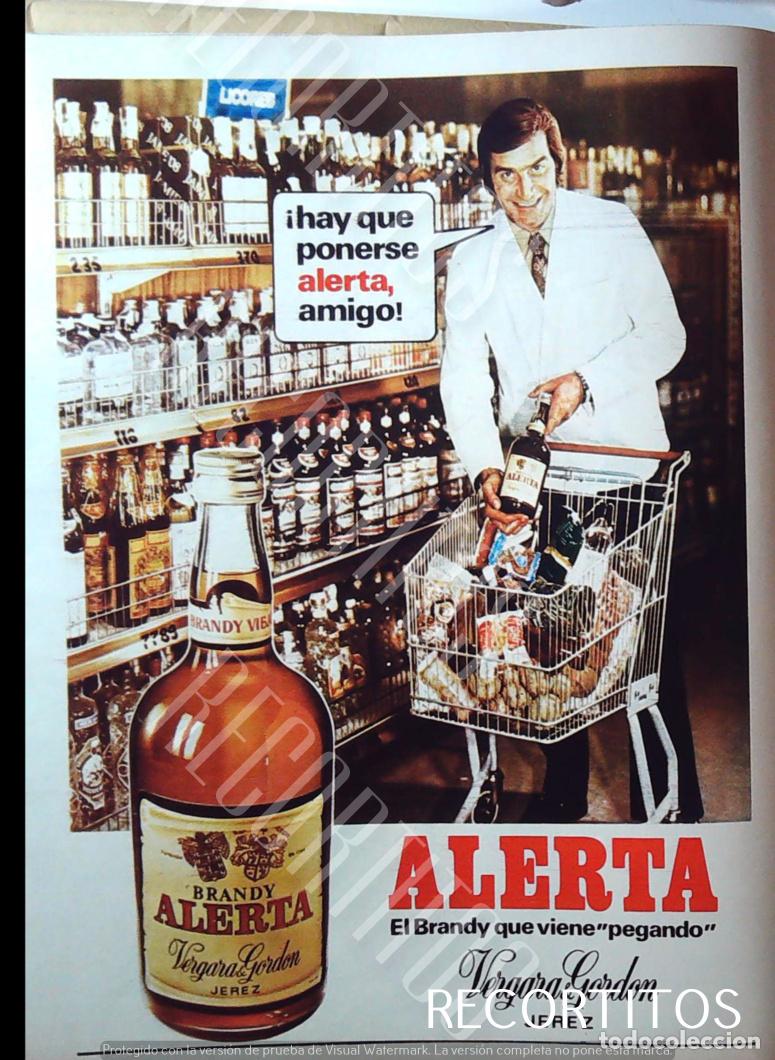 Coleccionismo de Revistas y Peri&oacute;dicos: ALERTA BRANDY VERGARA GORDON JEREZ ANUNCIO PUBLICIDAD