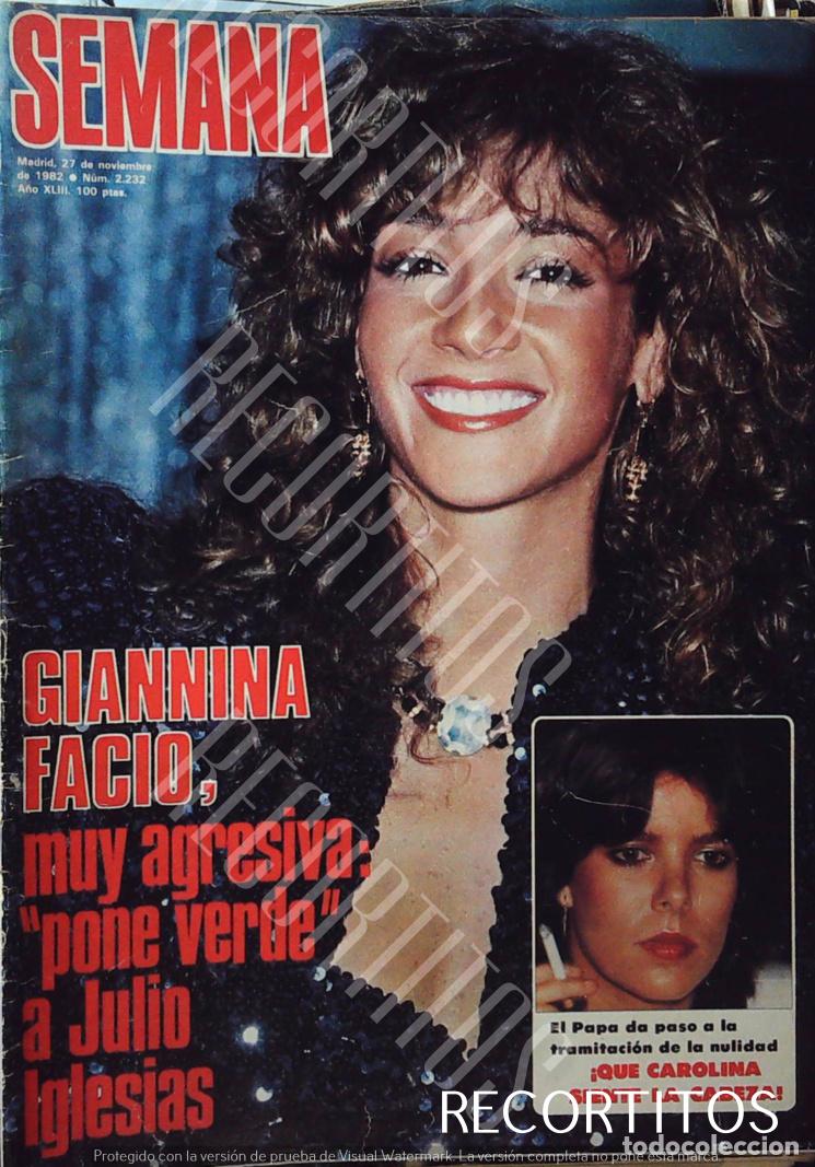 Collectionnisme de Revues et Journaux: GIANNINA FACCIO RECORTE PORTADA