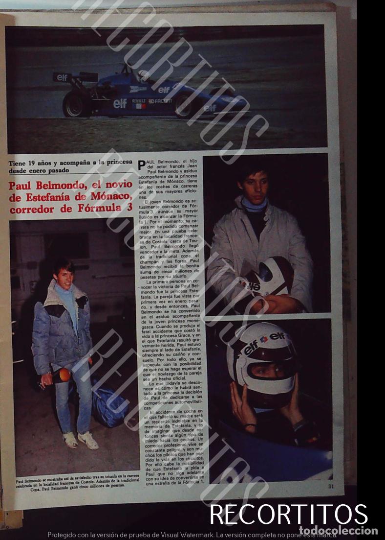 Collectionnisme de Revues et Journaux: PAUL BELMONDO FORMULA I ESTEFANIA