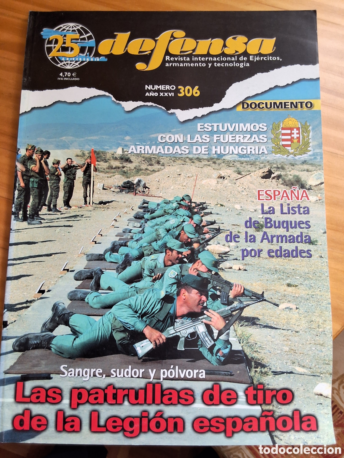 Coleccionismo de revistas y peri&oacute;dicos: Defensa revista V. Talon n&uacute;mero 306 a&ntilde;o 2003/10 patrulla de tiro legi&oacute;n Armada hungara