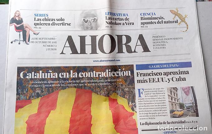 Coleccionismo de Revistas y Peri&oacute;dicos: Ahora, peri&oacute;dico semanal. Miguel &Aacute;ngel Aguilar. N&uacute;meros 1 y 2