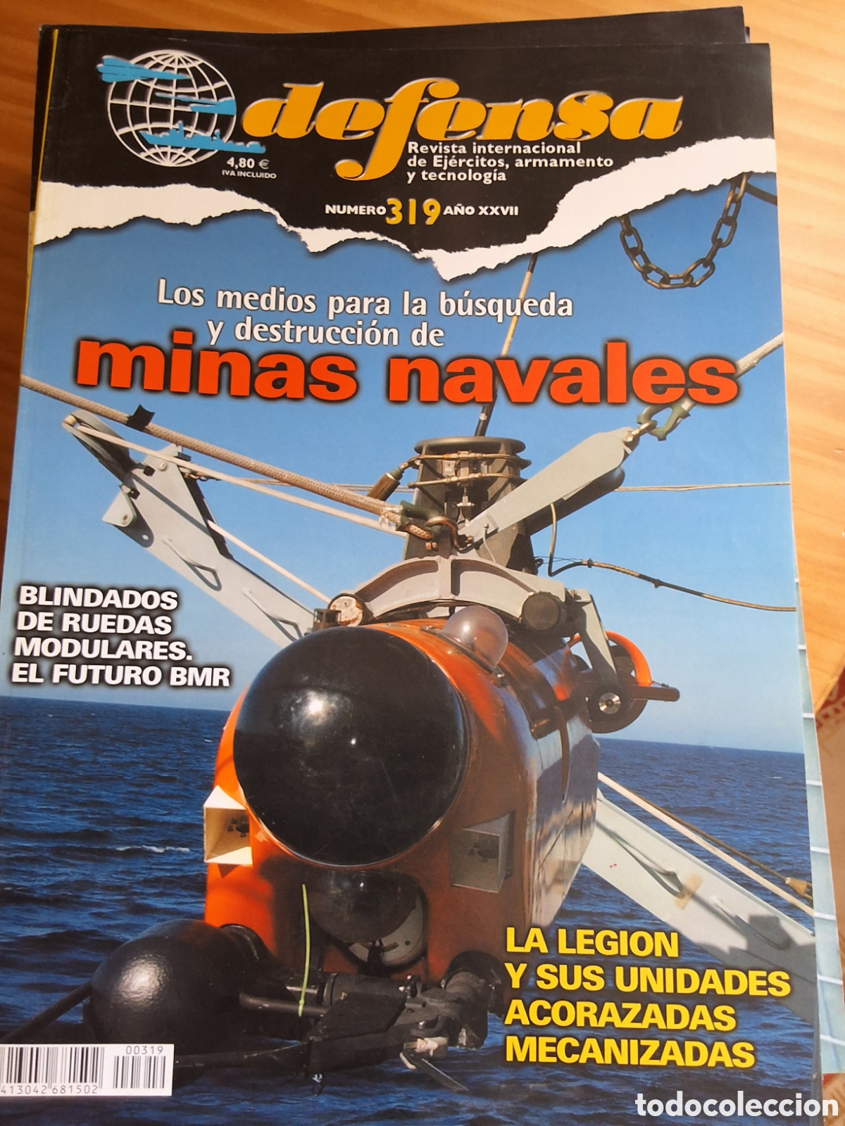 Coleccionismo de revistas y peri&oacute;dicos: Defensa revista de V. Tal&oacute;n n&uacute;mero 319 minas navales Blindados ruedas modulares la legion