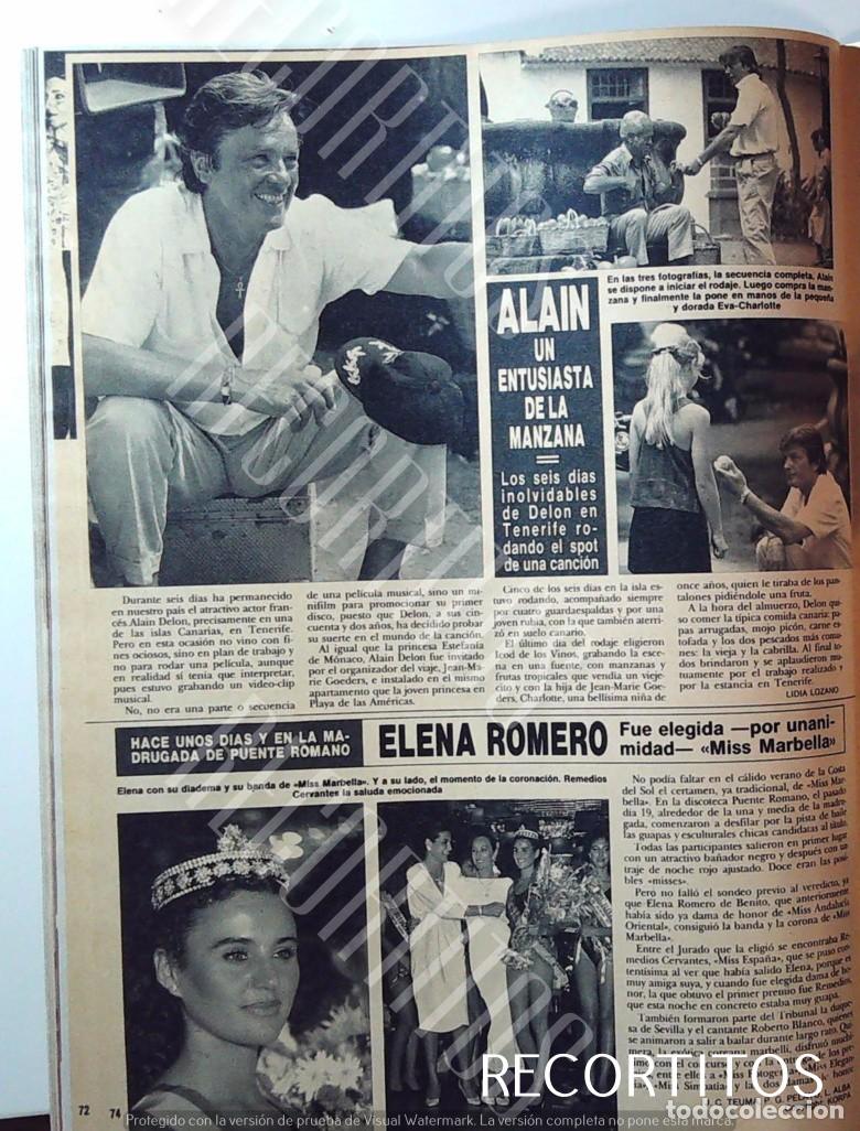Coleccionismo de revistas y peri&oacute;dicos: ALAIN DELON ELENA ROMERO MISS MARBELLA REMEDIOS CERVANTES MISS ESPA&Ntilde;A
