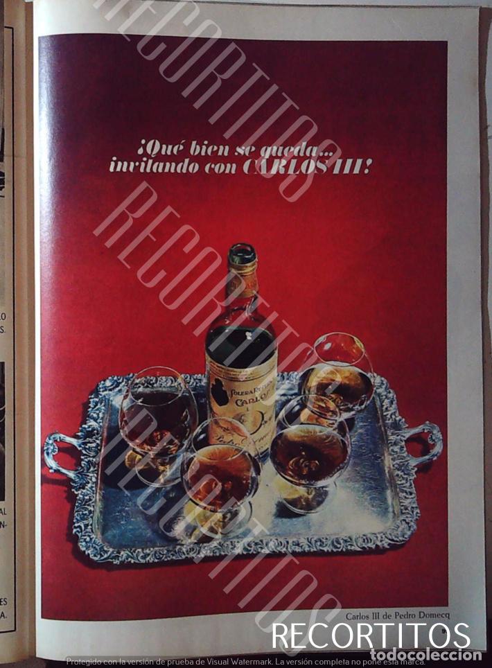 Coleccionismo de Revistas y Peri&oacute;dicos: CARLOS III BRANDY ANUNCIO PUBLICIDAD