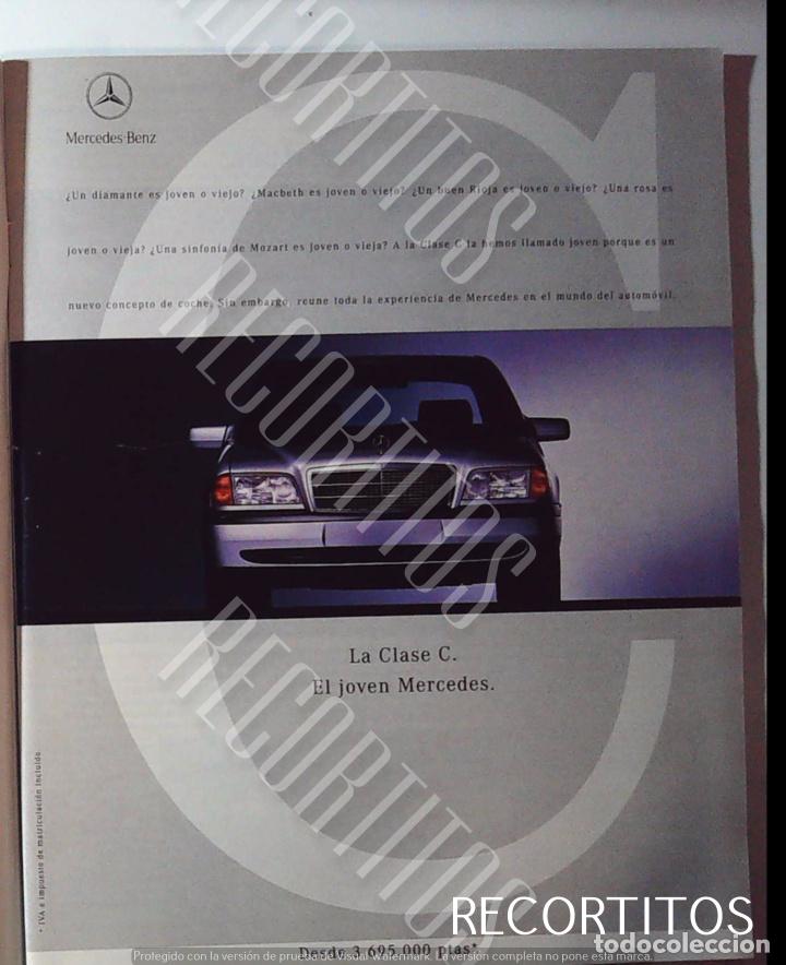 Coleccionismo de revistas y peri&oacute;dicos: MERCEDES CLASE C ANUNCIO PUBLICIDAD