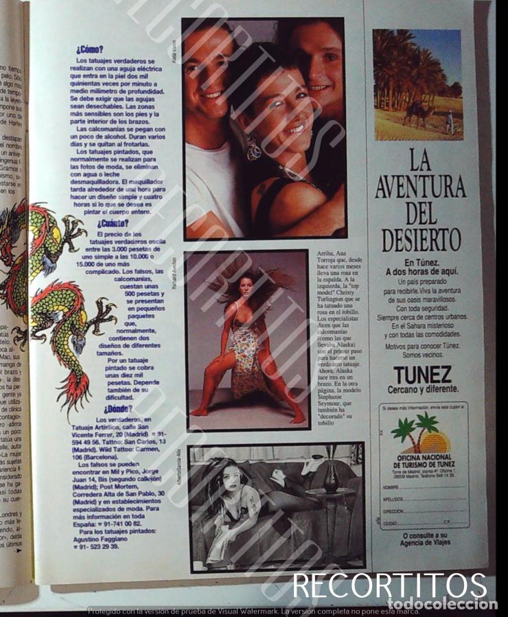 Coleccionismo de Revistas y Peri&oacute;dicos: ALASKA ANA TORROJA MECANO CHER KELLY MCGILLIS TOP GUN MATHILDA MAY BEATRIZ RICO MICKY ROURKE AEROSMI
