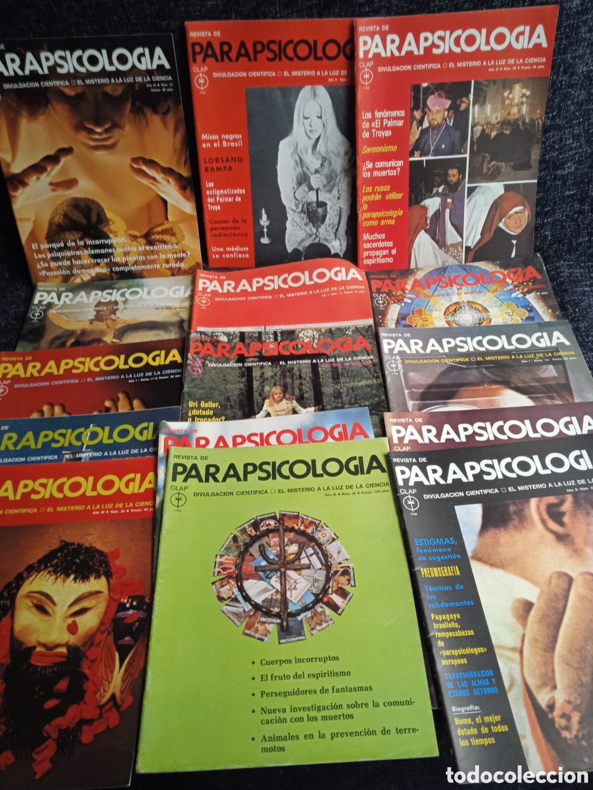 Coleccionismo de revistas y peri&oacute;dicos: PARASICOLOGIA, DIVULGACION CIENTIFICA, EL MISTERIO A LA LUZ DE LA CIENCIA, LOTE 16 EJEMPLARES A&Ntilde;O 70