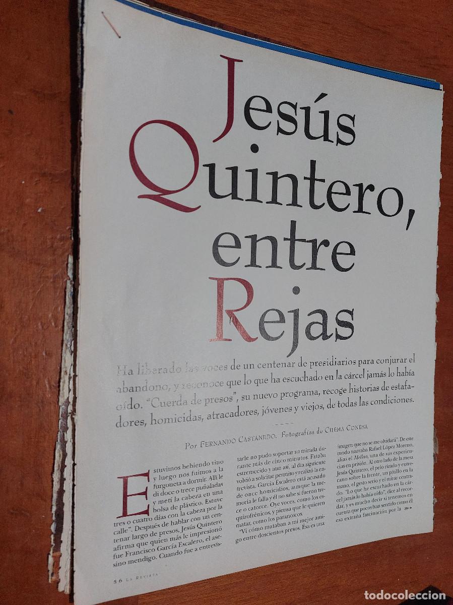 Collection Magazines and Newspapers: JES&Uacute;S QUINTERO. 3 P&Aacute;GINAS. ART&Iacute;CULO EXTRAIDO DE UNA REVISTA. GRAPA. COMPLETO