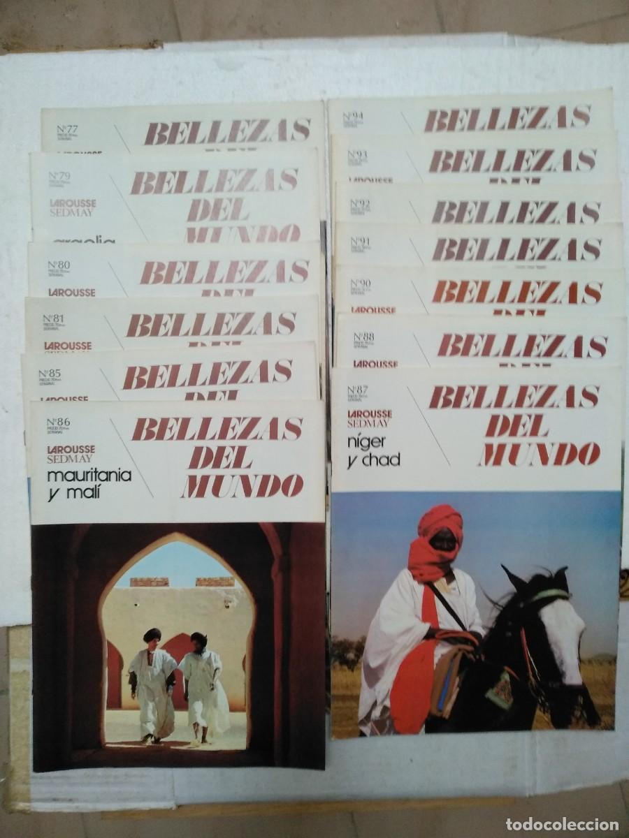 Coleccionismo de revistas y peri&oacute;dicos: 12 fasciculos BELLEZAS DEL MUNDO ENTRE EL n&ordm; 77 Y 94