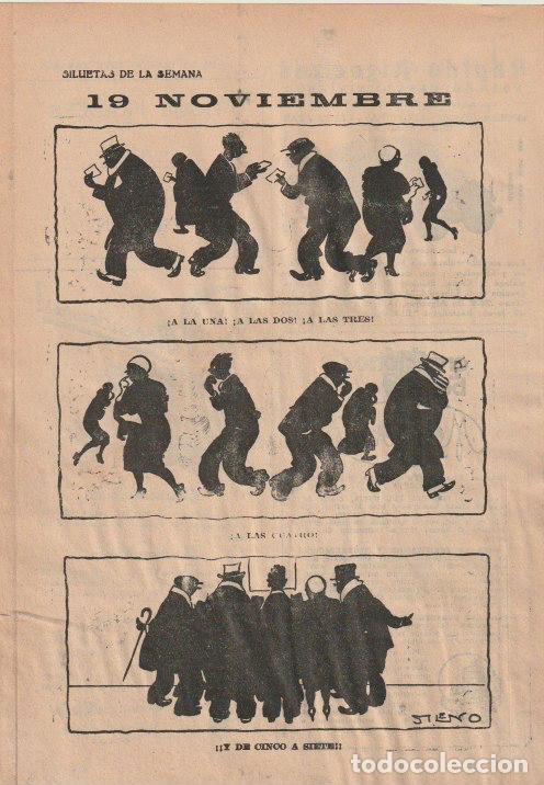 Coleccionismo de revistas y peri&oacute;dicos: 19 de noviembre / p&aacute;gina de humor por Sileno -1933