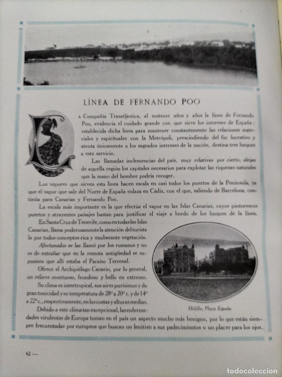 Collezionismo di Riviste e Giornali: LINEA DE FERNANDO POO COMPA&Ntilde;IA TRASATLANTICA ITINERARIOS TARIFAS CAMAROTES A&Ntilde;O 1924