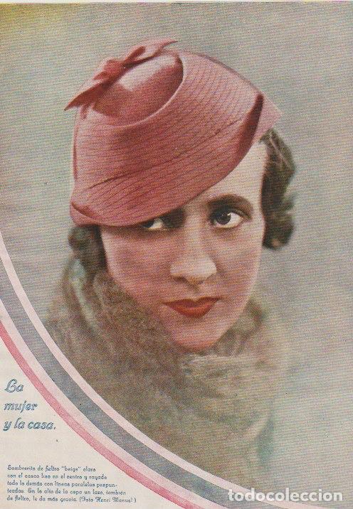 Sammeln von Zeitschriften und Zeitungen: * MODA FEMENINA * Sombrero; trajes para deporte / dibujos de Rikardo -1933