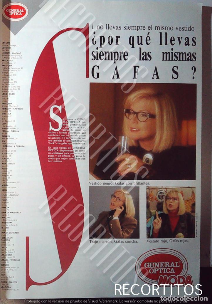 Coleccionismo de Revistas y Peri&oacute;dicos: general optica anuncio publicidad teresa gimpera