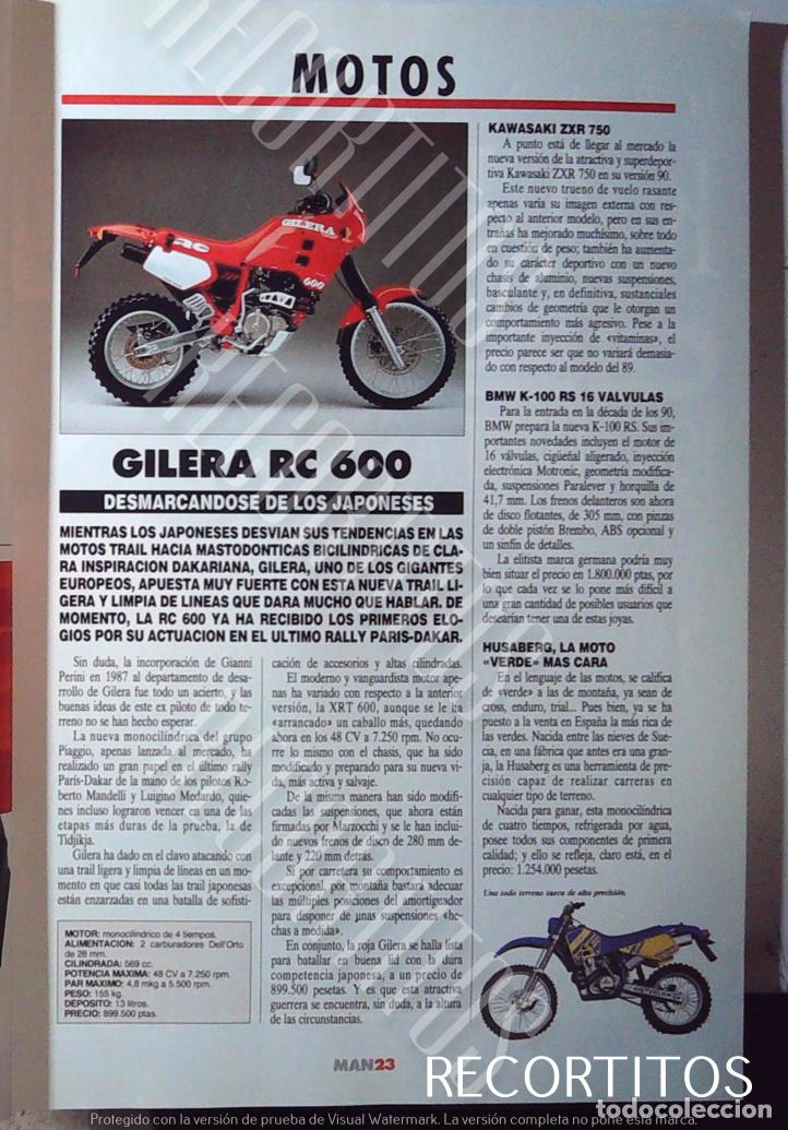 Coleccionismo de Revistas y Peri&oacute;dicos: gilera rc 600 moto motor