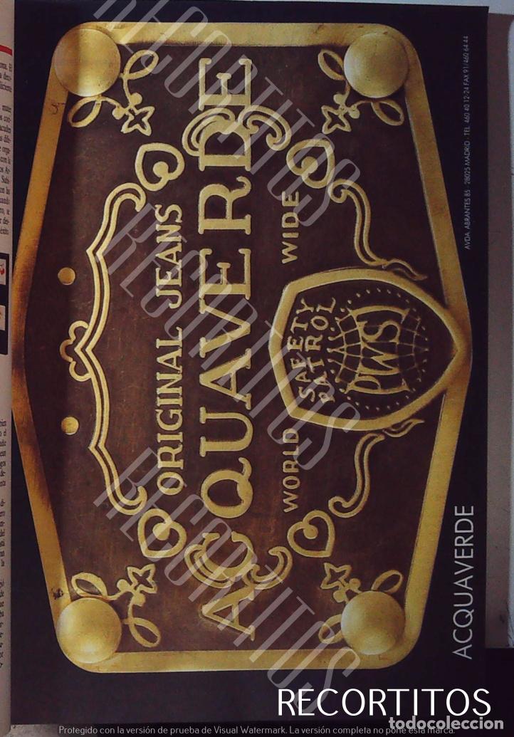 Coleccionismo de Revistas y Peri&oacute;dicos: acquaverde original jeans anuncio publicidad