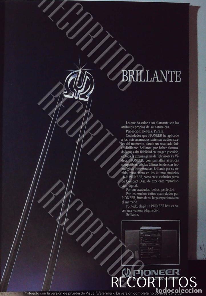 Coleccionismo de Revistas y Peri&oacute;dicos: PIONEER ANUNCIO PUBLICIDAD