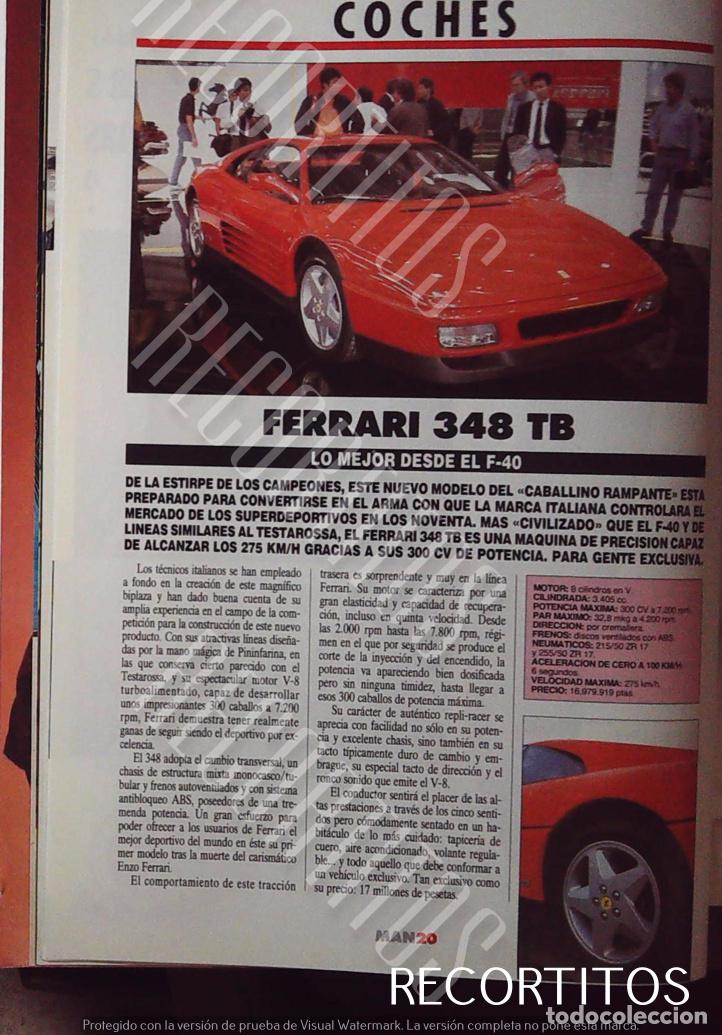 Coleccionismo de revistas y peri&oacute;dicos: ferrari 348 tb motor