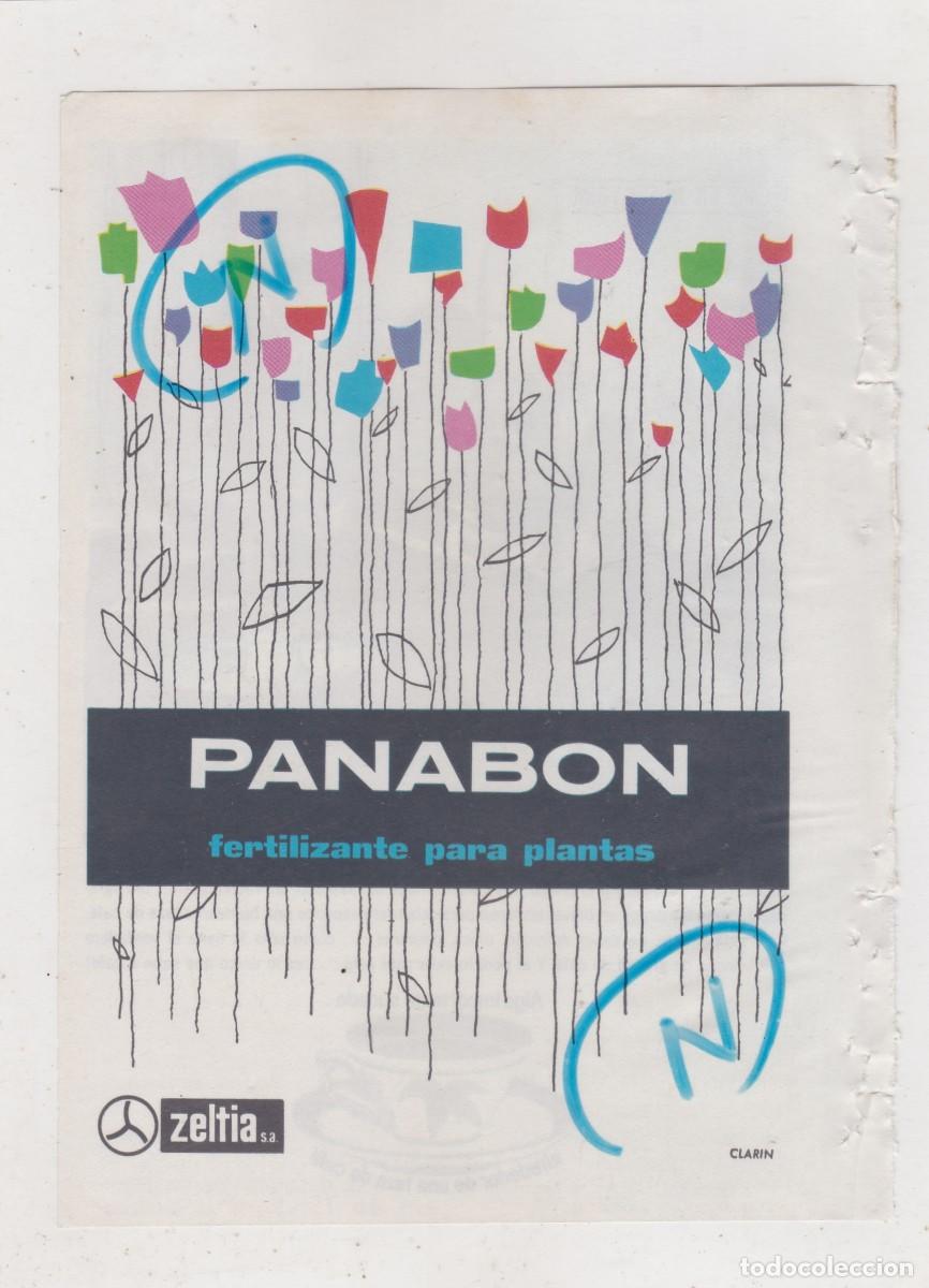Coleccionismo de revistas y peri&oacute;dicos: PUBLICIDAD T 1963. ANUNCIO FERTILIZANTE PANABON. ZELTIA + CAMPA&Ntilde;A PROMOCION CAFE (REVERSO)