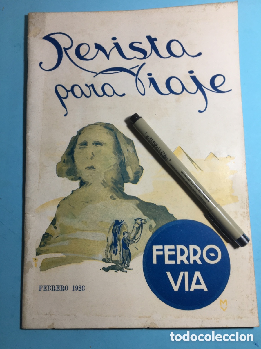 Coleccionismo de revistas y peri&oacute;dicos: 1928 FEBRERO BARCELONA ''REVISTA PARA VIAJE'' ''FERRO VIA'' GU&Iacute;A GENERAL DE COMUNICACIONES
