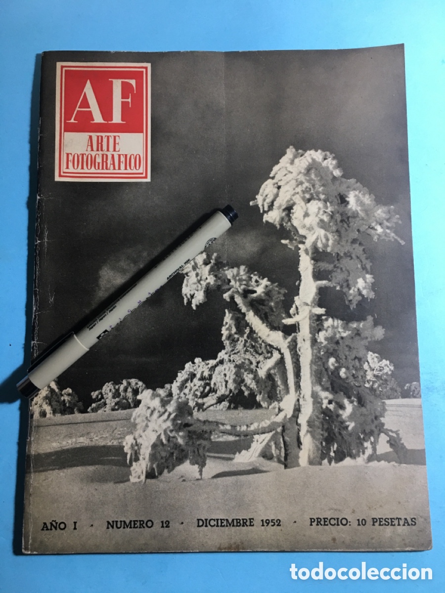 Coleccionismo de revistas y peri&oacute;dicos: 1952 MADRID DICIEMBRE ''AF'' ARTE FOTOGR&Aacute;FICO N&ordm; 12 REVISTA MENSUAL AL SERVICIO DE LA FOTOGRAF&Iacute;A