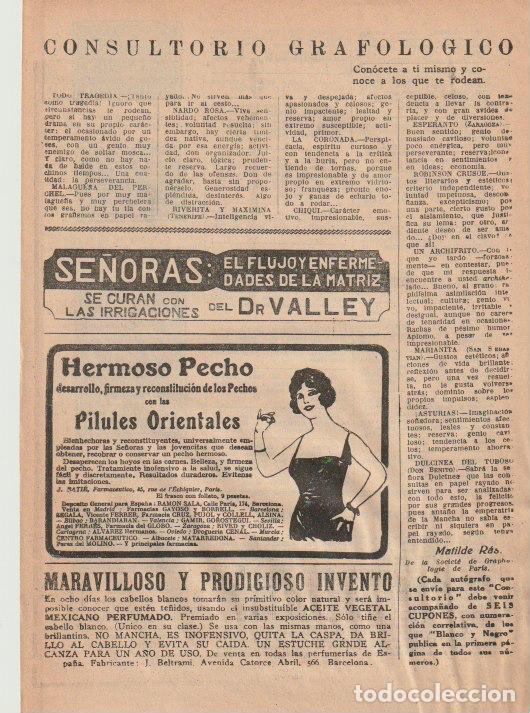 Coleccionismo de revistas y peri&oacute;dicos: * GRAFOLOG&Iacute;A * Consultorio grafol&oacute;gico de Matilde Ras- 1933