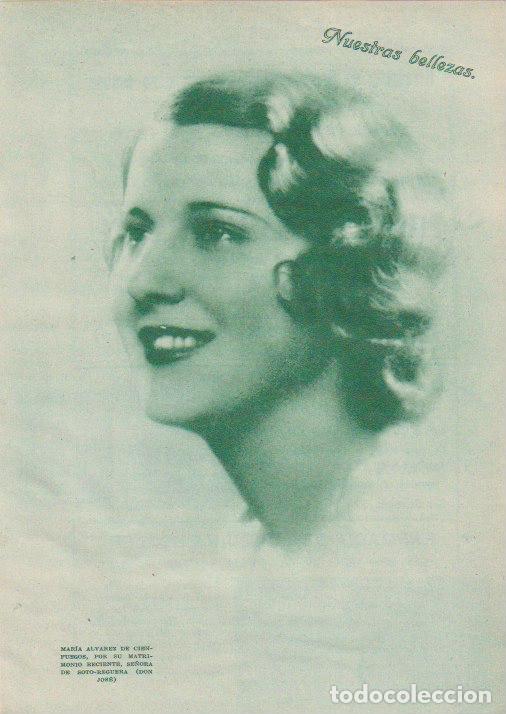 Coleccionismo de revistas y peri&oacute;dicos: Mar&iacute;a &Aacute;lvarez de Cienfuegos, se&ntilde;ora de Soto-Reguera - 1933