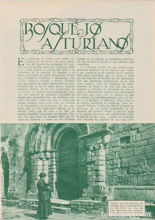 Coleccionismo de revistas y peri&oacute;dicos: * ASTURIAS * AVIL&Eacute;S * COVADONGA * Bosquejo asturiano / Manuel Bueno - 1933
