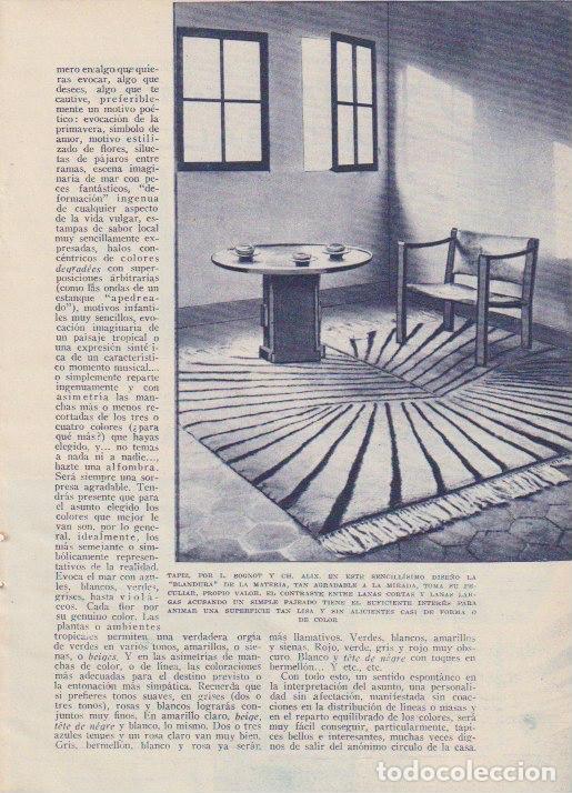 Coleccionismo de revistas y peri&oacute;dicos: * DECORACI&Oacute;N * OVIEDO * Los tapices en la casa actual - 1933