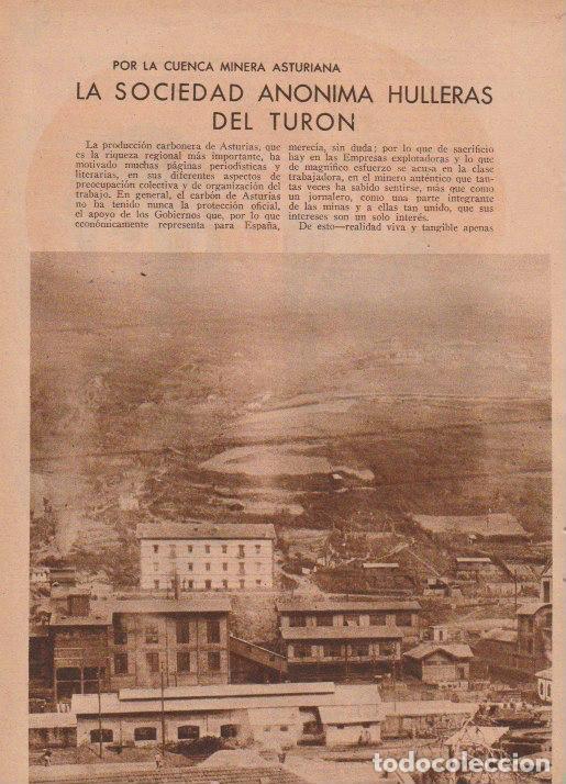 Coleccionismo de revistas y peri&oacute;dicos: * ASTURIAS * La Sociedad an&oacute;nima Hulleras de Tur&oacute;n / Alejandro Hern&aacute;ndez - 1933