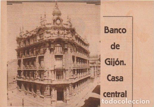 Coleccionismo de revistas y peri&oacute;dicos: * GIJ&Oacute;N * Banco de Gij&oacute;n - 1933