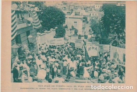Coleccionismo de revistas y peri&oacute;dicos: * SAN JUAN DE PUERTO RICO * Manifestaci&oacute;n por el Plan Roosevelt - 1933
