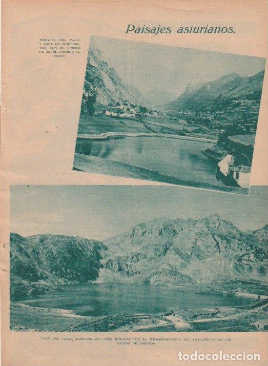 Coleccionismo de revistas y peri&oacute;dicos: * ASTURIAS * Compuertas, lago y embalse - 1933