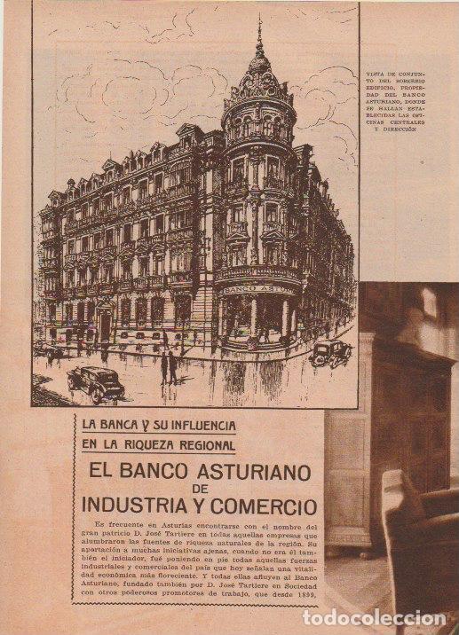 Coleccionismo de revistas y peri&oacute;dicos: * ASTURIAS * Banco Asturiano de Industria y Comercio - 1933