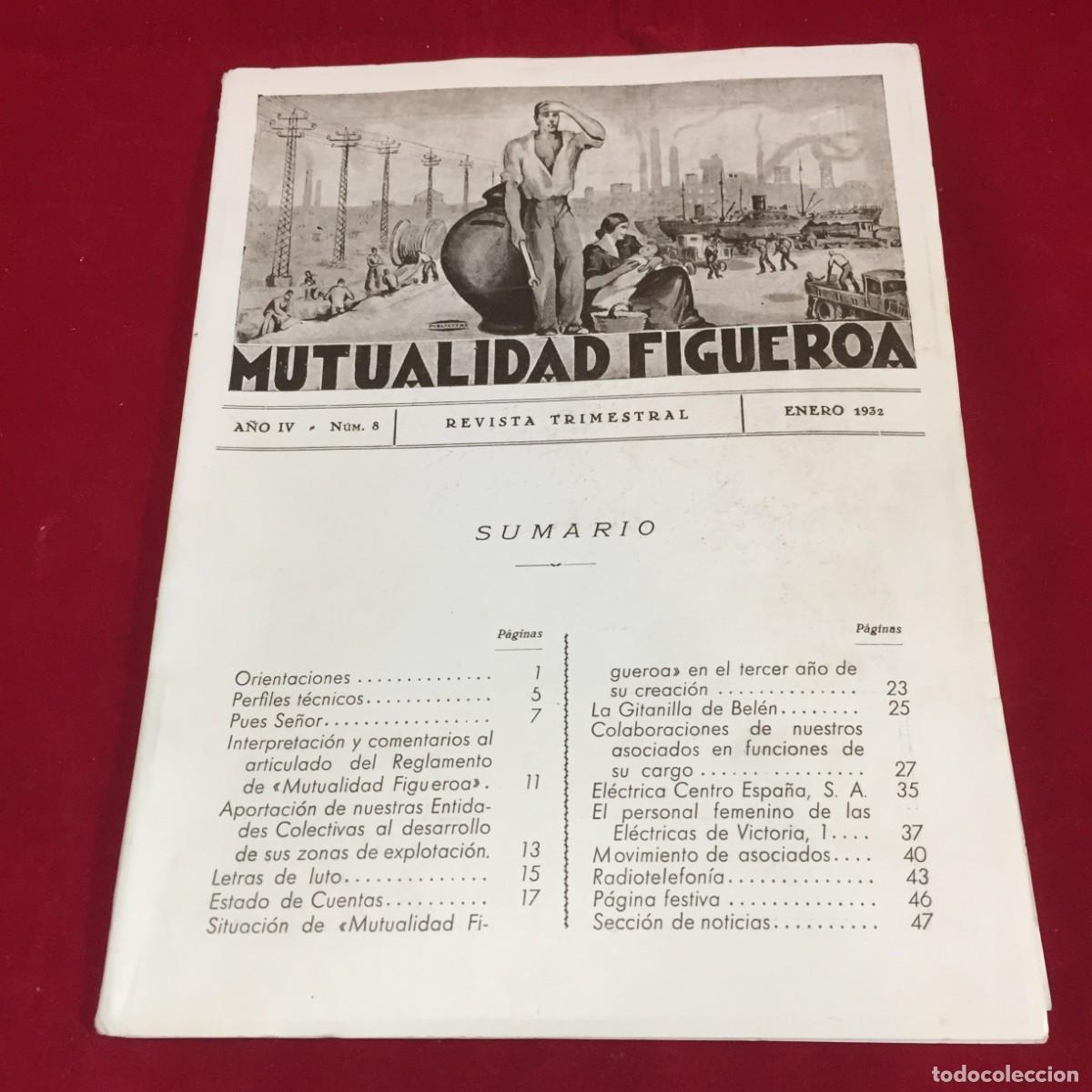 Collection Magazines and Newspapers: Mutualidad Figueroa. A&ntilde;o IV - N&uacute;m. 8 Revista Trimestral. 1932
