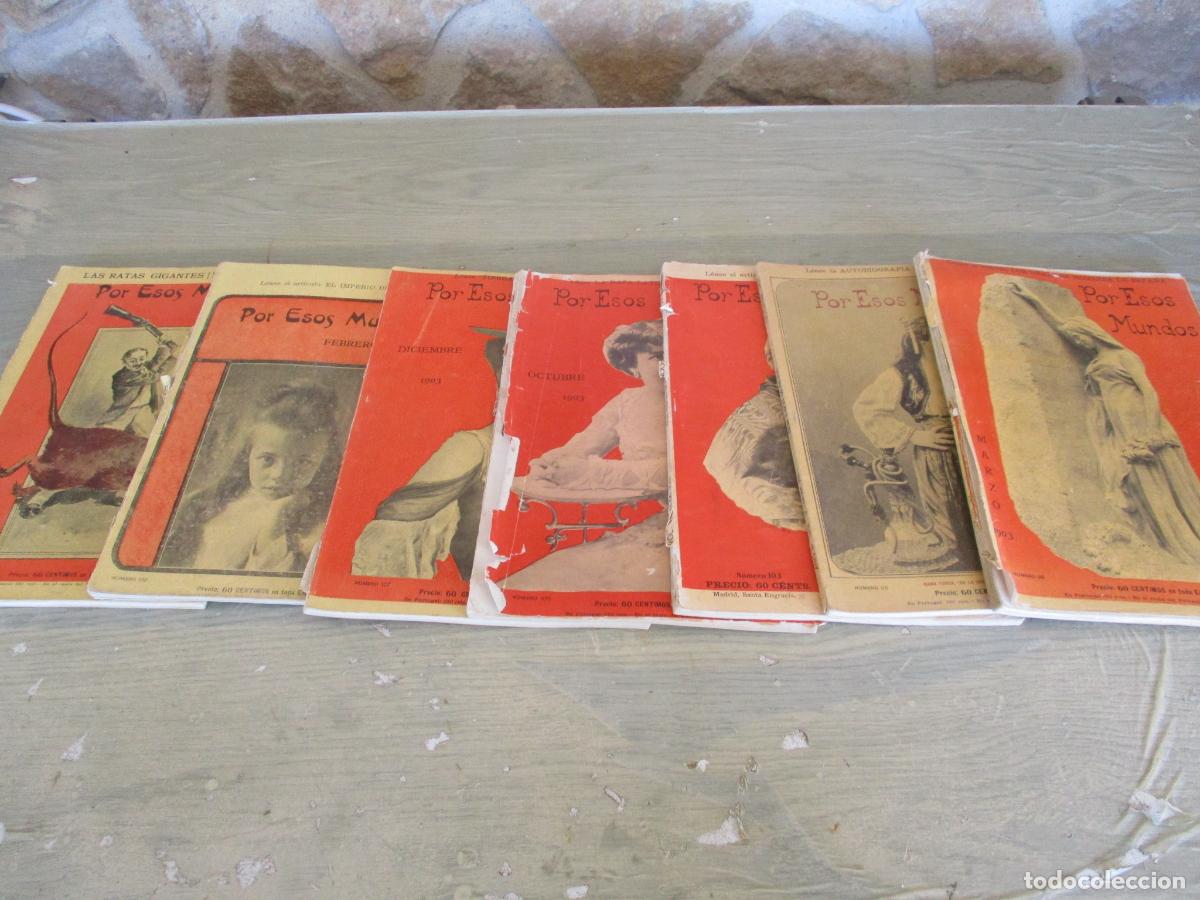 Collection Magazines and Newspapers: 6 REVISTAS: POR ESOS MUNDOS, Ns&ordm;. 95, 103, 105, 107, 109, 111, - a&ntilde;os 1902/1904
