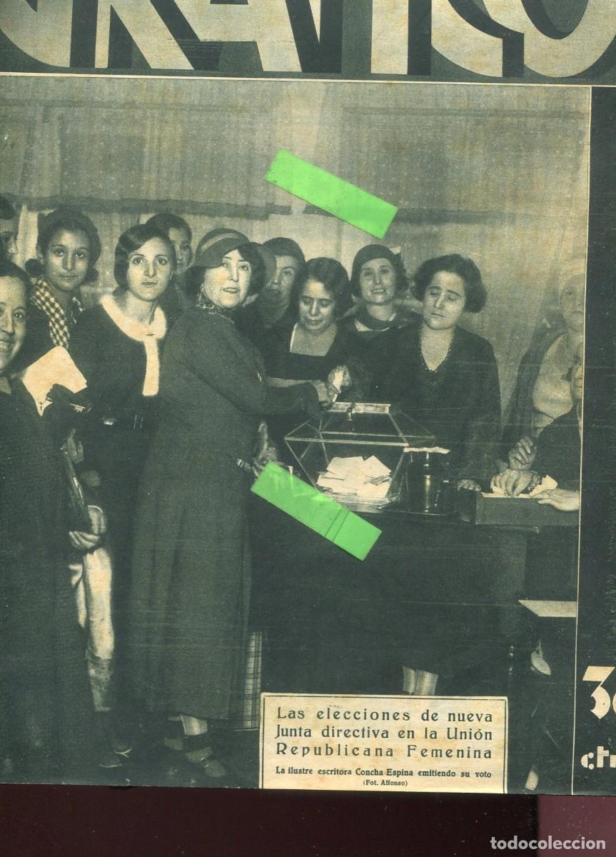 Coleccionismo de Revistas y Peri&oacute;dicos: REVISTA A&Ntilde;O 1932 CONCHA ESPINA VOTANDO UNION REPUBLICANA FEMENINA BONI DE CASTELLANE DANDY