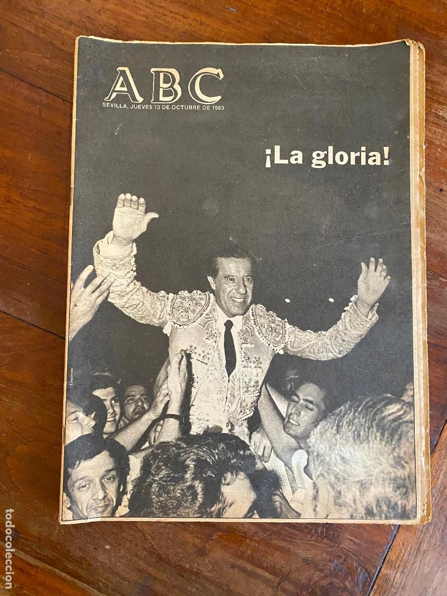 Coleccionismo de Revistas y Peri&oacute;dicos: abc 1983 manolo vazquez puerta grande