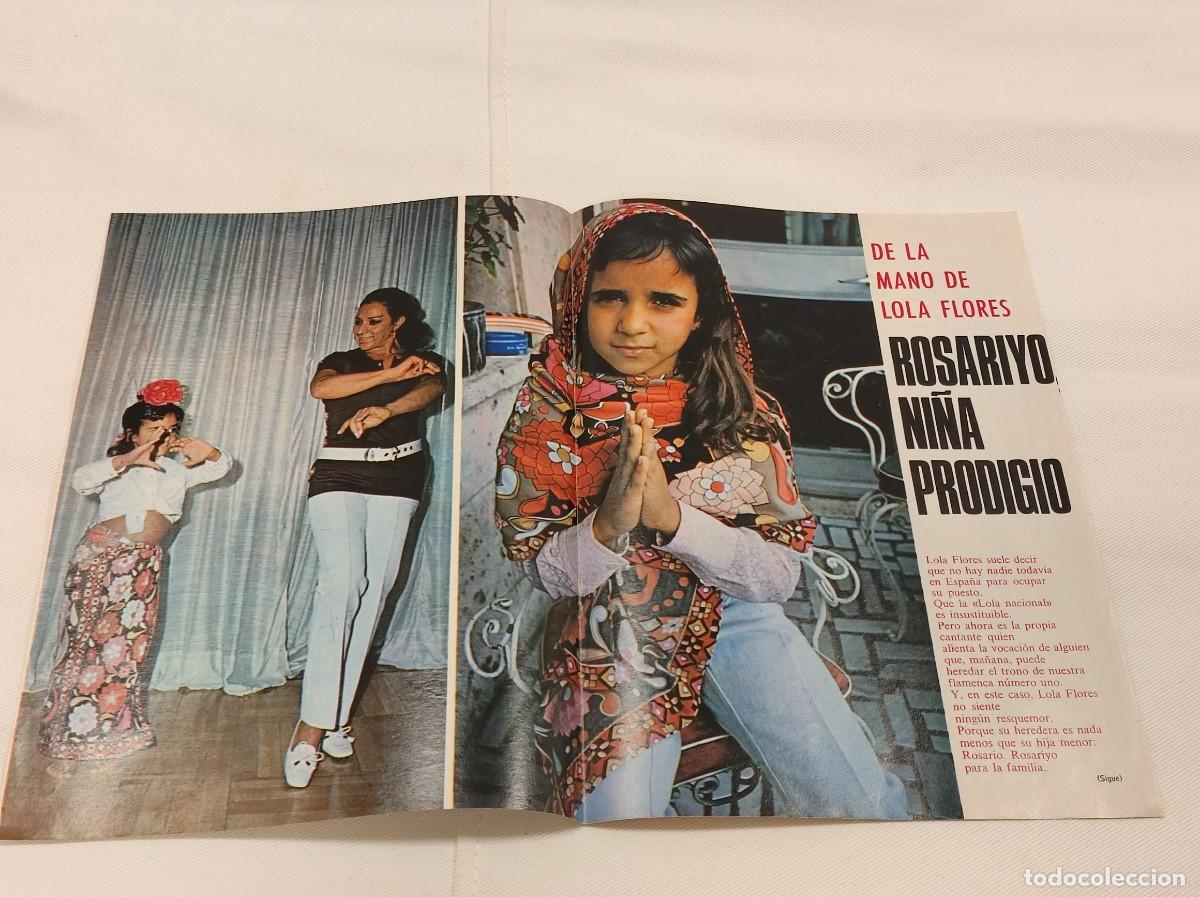 Coleccionismo de revistas y peri&oacute;dicos: REPORTAJE REVISTA ORIGINAL VINTAGE. ROSARIO FLORES DE NI&Ntilde;A, LOLA FLORES. ROSARIYO