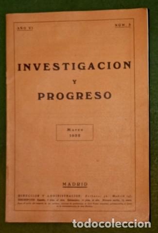 Coleccionismo de revistas y peri&oacute;dicos: INVESTIGACION Y PROGRESO. A&ntilde;o VI. Marzo 1932. N&ordm; 3. Director: Hugo Obermaier.