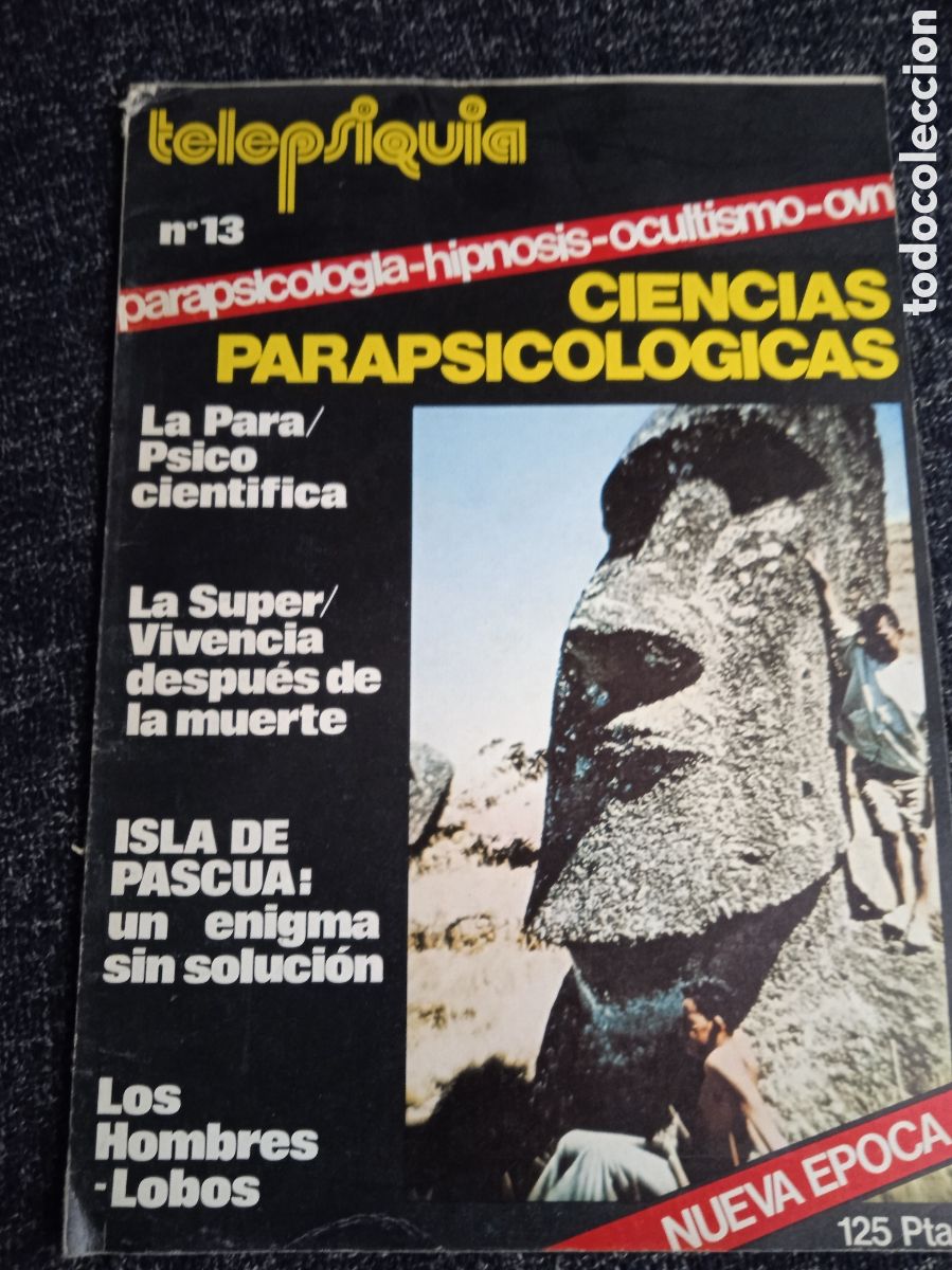 Collection Magazines and Newspapers: TELEPSIQUIA N&deg; 13 PARAPSICOLOG&Iacute;A. ISLA SE PASCUA, HOMBRES LOBOS 1980