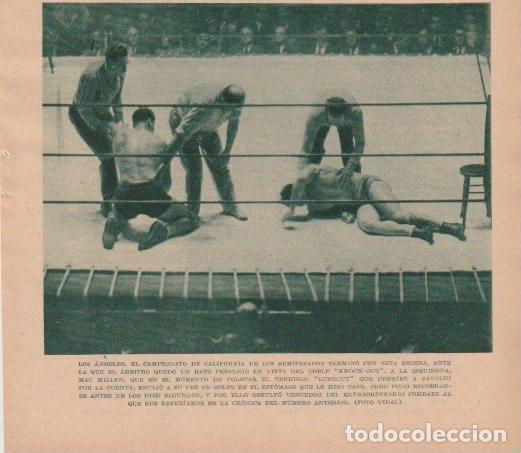 Coleccionismo de Revistas y Peri&oacute;dicos: * BOXEO * Campeonato de California : boxeadores Mac Millen y Savoldi - 1933