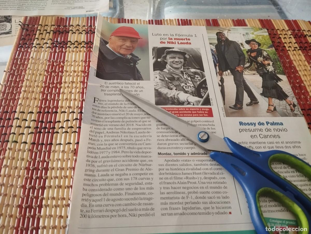 Coleccionismo de Revistas y Peri&oacute;dicos: MUERTE NIKI LAUDA FORMULA 1 RECORTE REVISTA 2019