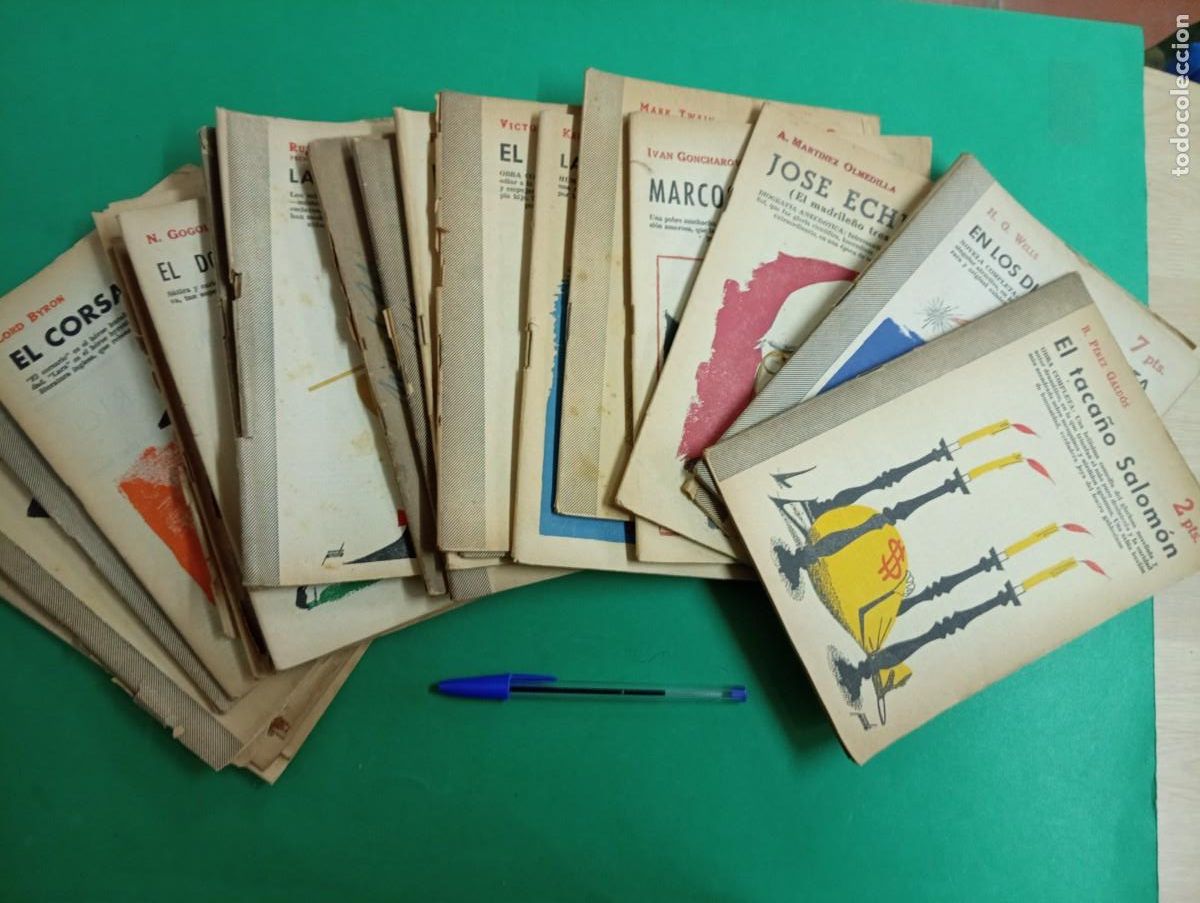 Collectionnisme de Revues et Journaux: Lote de 23 Revistas literarias Novelas y Cuentos. Madrid. A&ntilde;os 50.